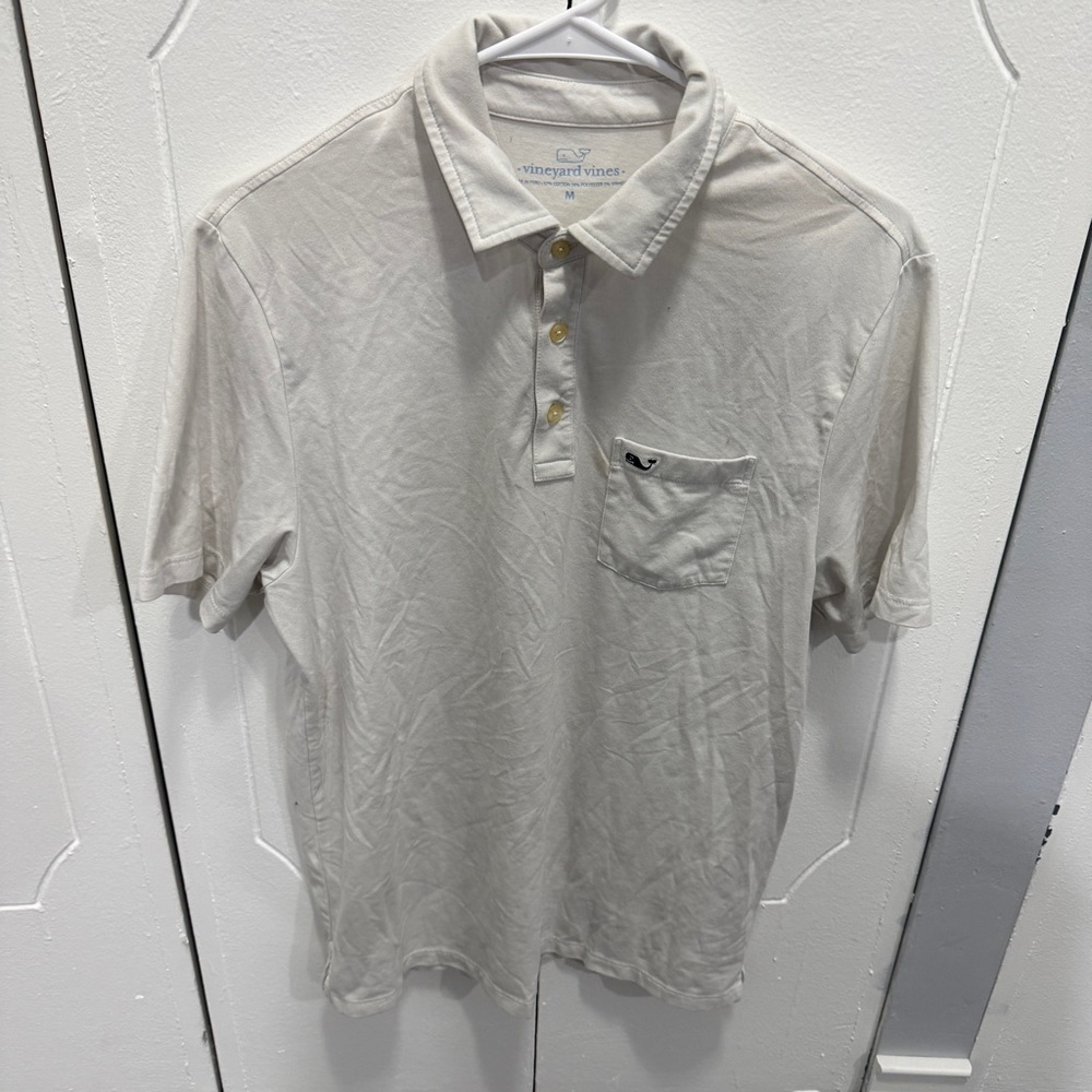 Vineyard Vines White Short Sleeve Polo
